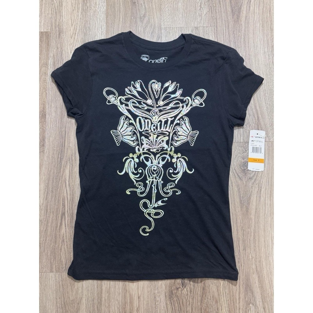 Y2K O'Neill Black Women T Shirt Size S